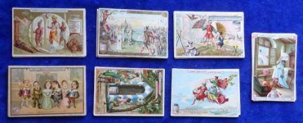 Trade cards, Liebig, 7 sets all German Language S249, S388, S418, S448, S504, S643 & S679 (gen gd