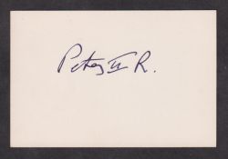 Autograph, Royalty, Peter II King of Yugoslavia (1923-1970), a signature on cream card (approx. size