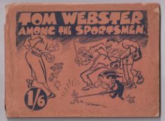 Sport, Tom Webster, Daily Mail cartoonist, 'Among the Sportsmen', caricature booklet, 1920, with