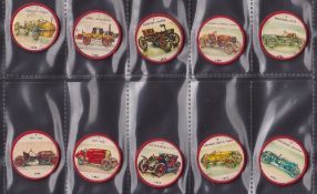 Trade cards, Spar Sparkies, Vintage Cars, set 60 cards in original plastic circular cases (gd)`