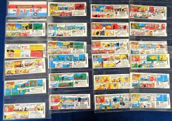 Trade issue, Wax wrappers, A&BC Gum, Bazooka Joe, large size, 150mm x 55mm, 23 different including