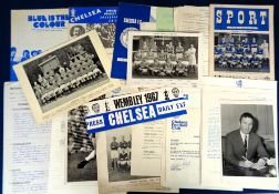 Football memorabilia, Chelsea FC, a selection of various items, 1950's onwards inc. club letters