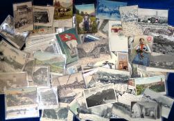 Postcards, Fribourg Canton and City Switzerland, a collection of approx. 150 cards, mostly 20thC but