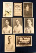 Football postcards, Tottenham, a collection of 8 cards inc. 5 player-portraits by Crawford,