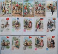 Postcards, a mixed selection of 25 cards of Postmen of the British Empire (6) inc. Canada, Natal,