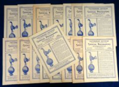 Football programmes, Tottenham Hotspur Homes 1947/48, 17 Home programmes inc. Bradford PA,