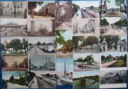 Postcards, a mainly Berkshire and Hampshire mix of approx. 77 UK topographical cards with strength