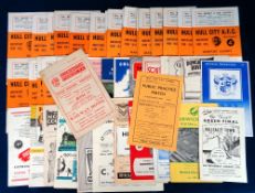Football programmes, Hull City Home & Away, 1958/59, 26 home programmes including Public Practice