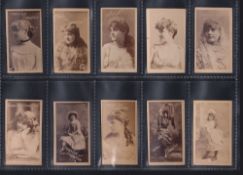 Cigarette cards, USA, Duke's, Photographic Cards, Actresses (Numbered), 50 different cards