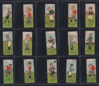Trade cards, Sweden, Isacsons Ltd , Swedish Footballers (Caricatures), 1920's, 70 cards some