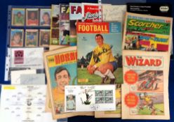 Football autographs, a selection of signed items inc. Scorcher Magazine signed to cover by Geoff
