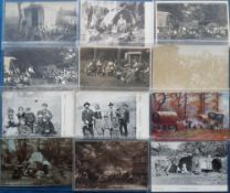 Postcards, Social History, an interesting mix of 22 gypsy related cards inc. German gypsies at
