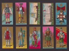 Cigarette cards, USA, Kinney Military & Naval Uniforms, 63 cards from various series, believed all