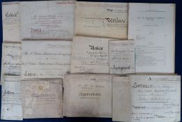 Deeds Documents and Indentures, miscellaneous, a collection of over 150 vellum and paper items to