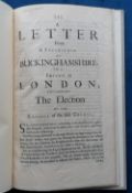 Documents, Buckinghamshire, a 4 page bound printed letter dated August 23rd 1679 entitled 'A