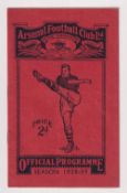 Football programme, England v The Rest Of Europe 26 Oct 1938 played at Highbury (vg) (1)