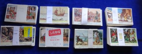 Trade cards, Liebig, 52 sets S1702 - S1866 mainly 6 cards per set. Mostly different titles, a couple