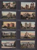 Cigarette cards, Fairweather & Sons, Historic Buildings of Scotland (set, 50 cards) (gd)