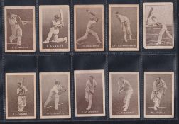 Trade cards, Australia, Griffiths, Cricketers, 1934-35 issue Inscribed 'Ask Mother to give you Pilot