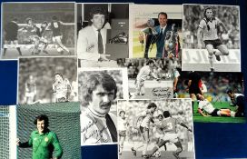 Football autographs, a collection of 20 signed photos, colour & b/w, various sizes inc. Andy Cole,