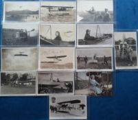 Postcards, Aviation, an interesting early collection of 14 cards, mainly featuring B.C Hucks inc.
