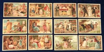 Trade cards, Liebig, two Italian edition sets, Ulysses S166 & Puzzles (Hidden Objects) II S177 (