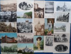 Postcards, Foreign, a Burma selection of approx. 36 cards, with Mingoon Bell, pagodas, market