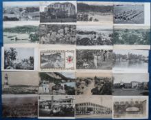 Postcards, Foreign, a selection of approx. 37 cards of Jamaica, with villages, ethnic, harbours,