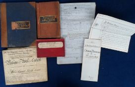Documents, Booth family, Yorkshire, a small collection of Booth family documents centered round Emma
