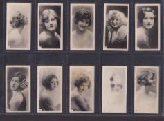 Cigarette cards, Ardath, Beautiful English Women, (set 54 cards) ( a few grubby, majority gd)