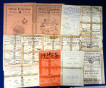 Football programmes, Hull City, pre-war & wartime home & away selection (14), all in POOR,