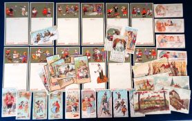 Trade cards, Chocolat Kohler (Gala Peter), selection of cards from various series inc. Menu Cards (