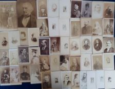 Photographs, Cartes de Visite and Cabinet Cards a collection of 50 images to include Benjamin