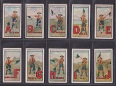 Cigarette cards, Cope's Boy Scouts & Girl Guides (English version), (set 35 cards) (gen gd)