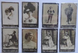 Cigarette cards, Ogden's Guinea Gold, Set 365S Base I cards, large Machette group, Actresses with