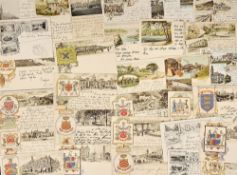 Postcards, Early, a selection of approx. 30 early UK topographical cards inc. 13 court size and 15