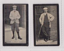 Cigarette cards, Smith's, Champions of Sport, Golf, two cards, no 33 Ben Sayers (small corner