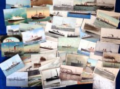 Postcards, Shipping, Ferries, a collection of 130+ cards mostly Isle of Man, includes RPs of Mona