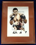 Trade card original artwork, Boxing, Victoria Gallery, Boxing Champions, no 11, Charles 'Sonny'