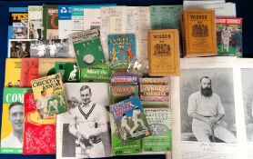 Cricket, a selection of 60+ items, various ages, inc. Famous Cricketers & Cricket Grounds book by