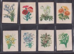 Trade silks, My Weekly, two sets, Language of Flowers (15 silks, gd/vg) & Lucky Flowers (6 silks,