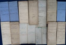 Documents, Blackburn, Lancashire, 150+ paper documents 1876-1902. Contains many municipal
