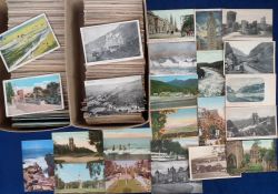 Postcards, a mix of over 1500 cards, mainly topographical of Wales, Scotland, Ireland, London, mixed