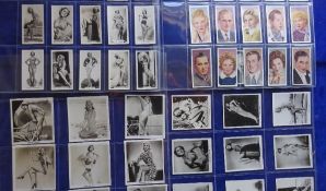Cigarette cards, Carreras, 7 sets, all Film / Glamour related, Film & Stage Beauties (standard &