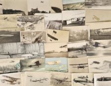Postcards, Aviation, a mixed aviation collection of approx. 95 cards, early cards include RP of
