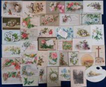 Ephemera, a collection of several hundred Victorian greetings cards to include anthropomorphic,