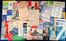 Football programmes, a collection of 40+ programmes & handbooks, mostly 1940's to 1960's inc.