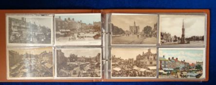 Postcards, a selection of 50+ cards, most topographical scenes of Banbury (street scenes, shop
