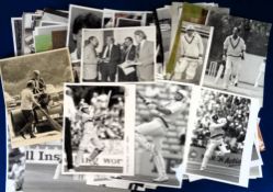 Cricket press photographs, a collection of 200+ photos, mostly 1980's/90's including action shots,