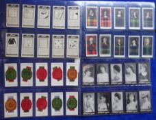 Cigarette cards, 17 complete sets, including Morris (6), Actresses 1898, Wax Art Series, Victory